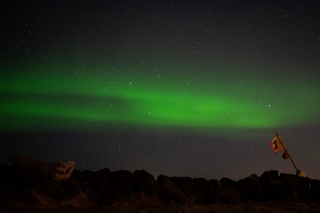 Photographing the northern lights in Iceland - tips and tricks even when the display is not large